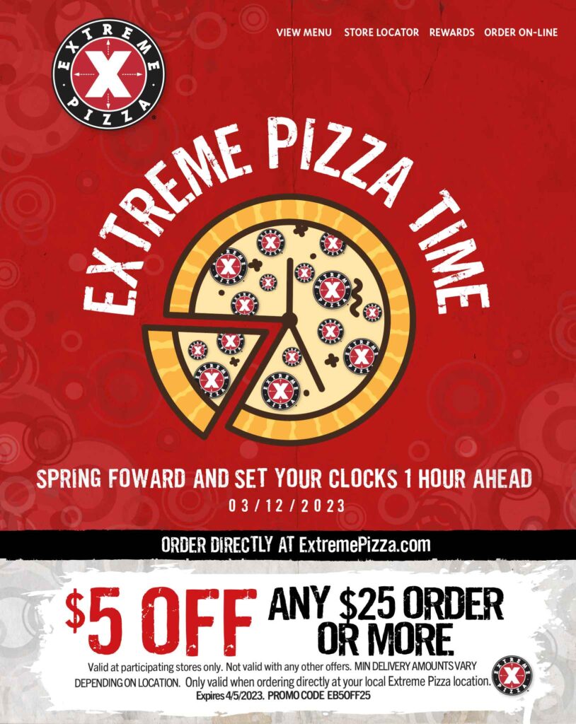 extreme pizza spring special